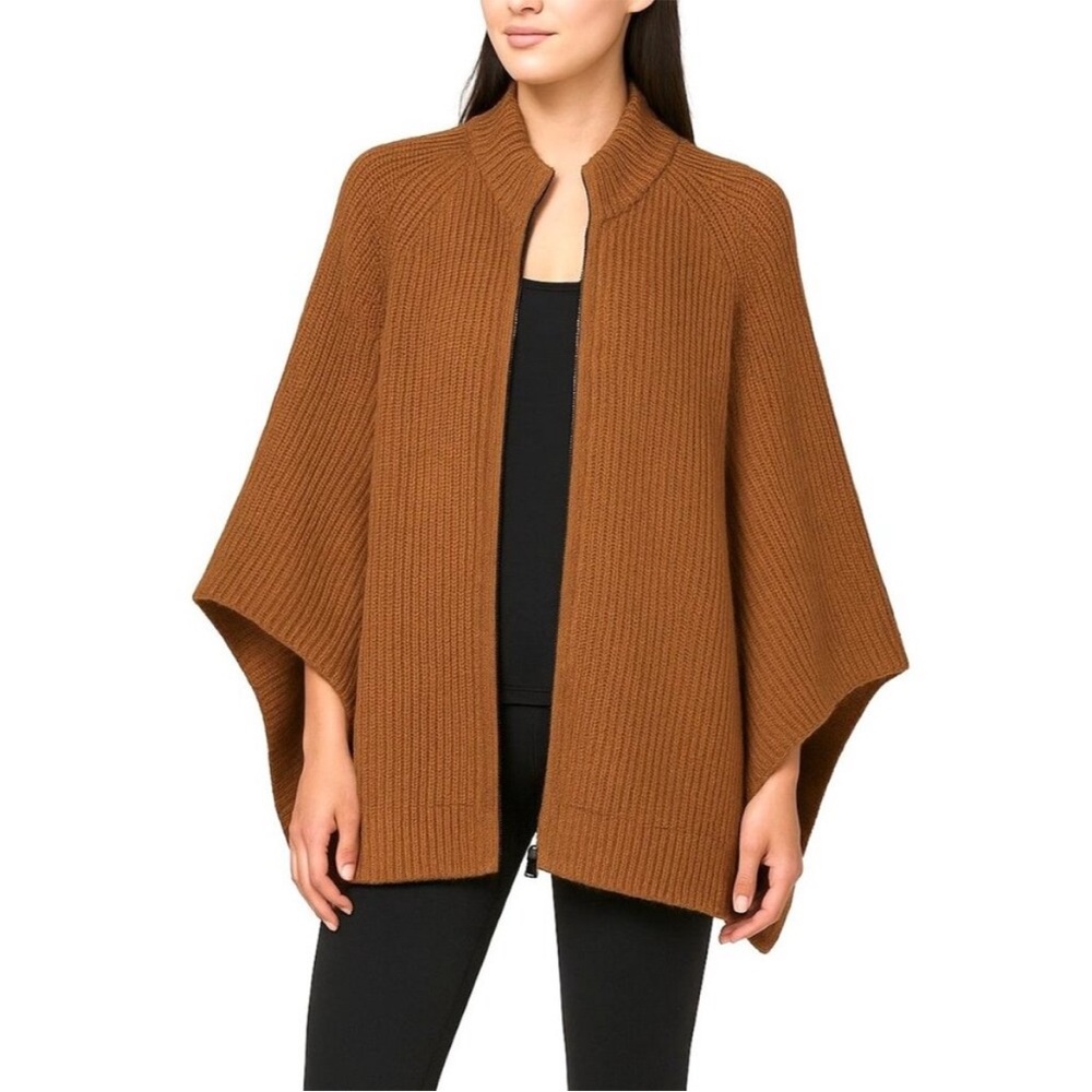 lululemon athletica Tan Knit Sweater Poncho